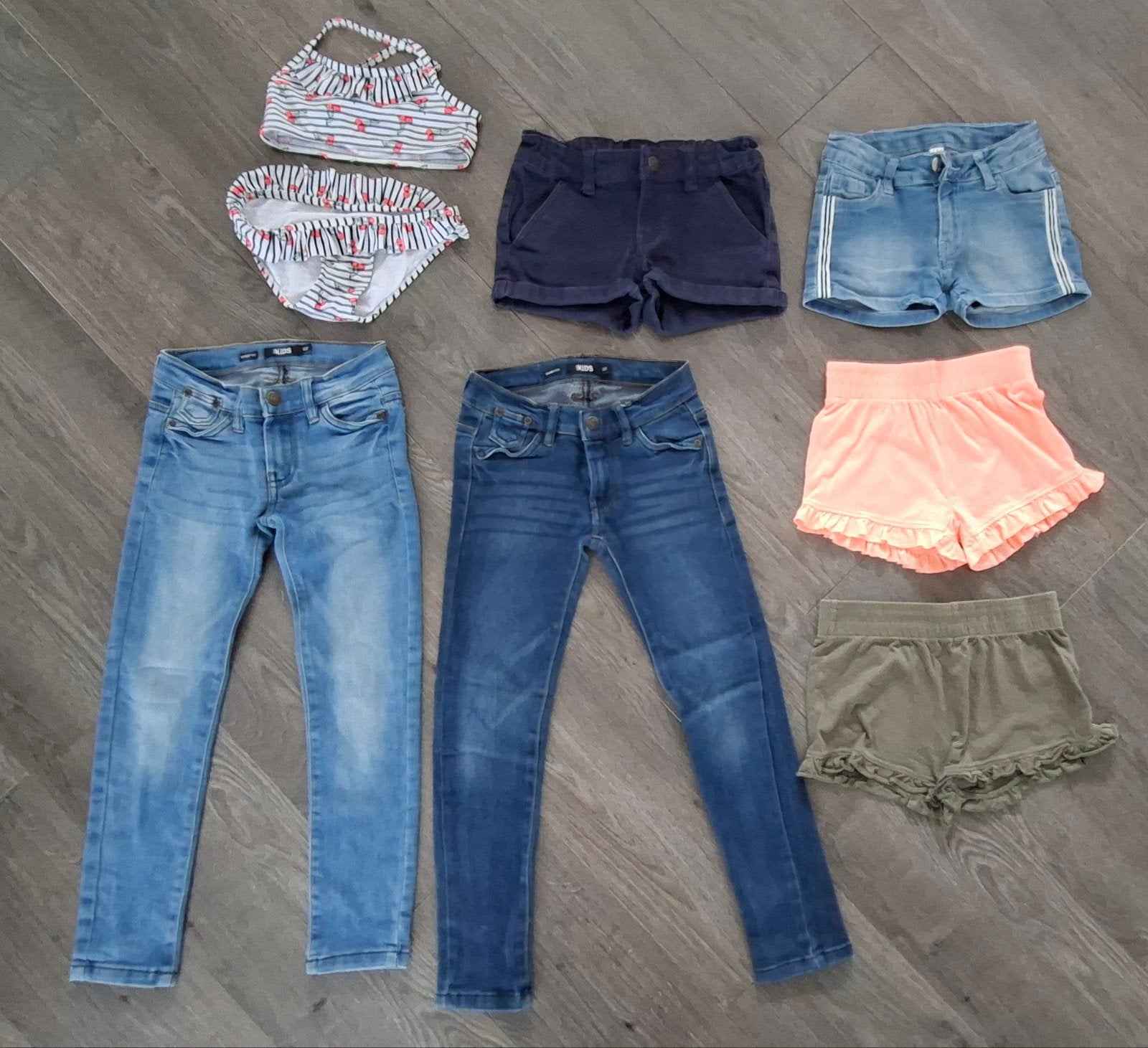Te koop meisjes Kinderkleding pakket maat 122/128, Kinderen en Baby's, Meisje, Ophalen of Verzenden, Zo goed als nieuw, Setje