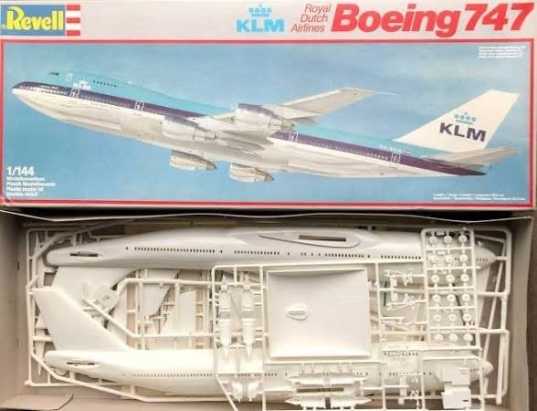 Revell Boeing 747 KLM Vliegtuig Modelbouwdoos 1:144, 1:72 tot 1:144, Revell, Nieuw, Ophalen of Verzenden