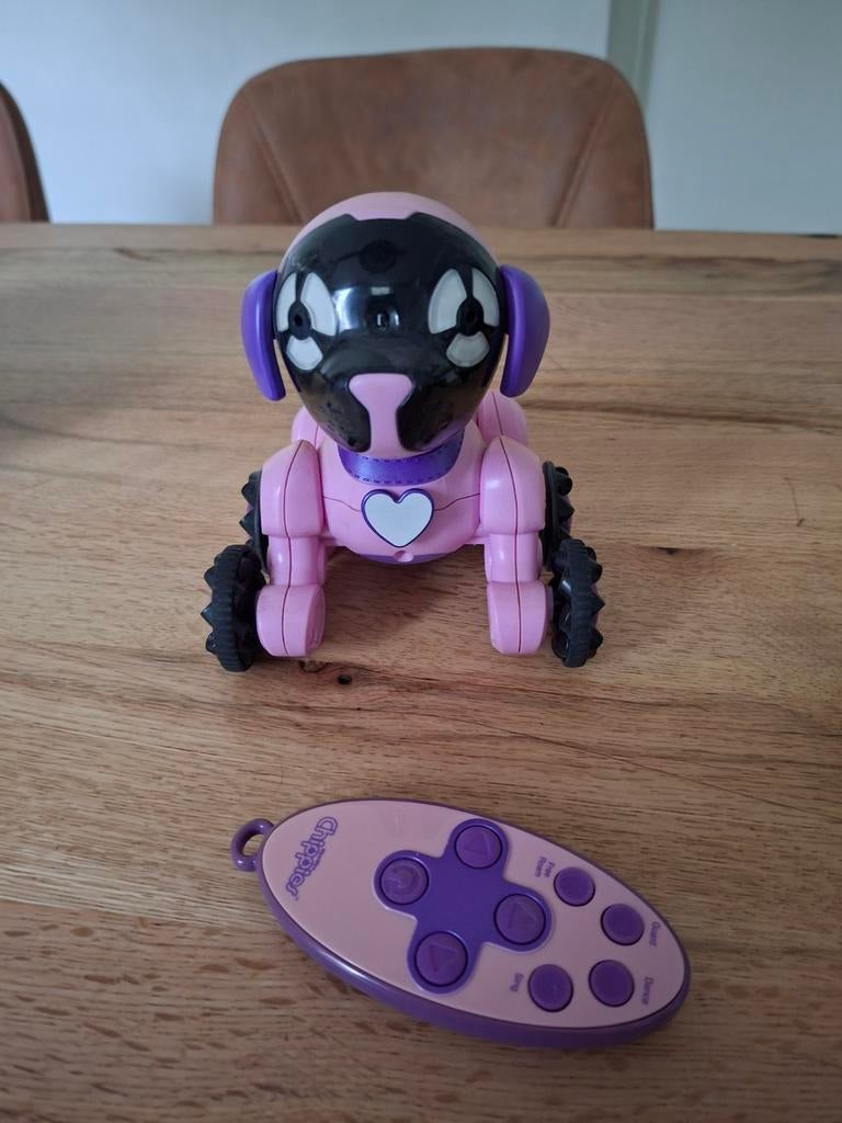 WowWee Chippies interactieve robothond met afstandsbediening, Ophalen of Verzenden, Zo goed als nieuw, Meisje