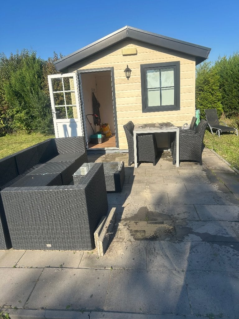 Tuinhuisje op tuinpark vijfhuizen, Tuin en Terras, Ophalen, Gebruikt, Kunststof, Overige typen