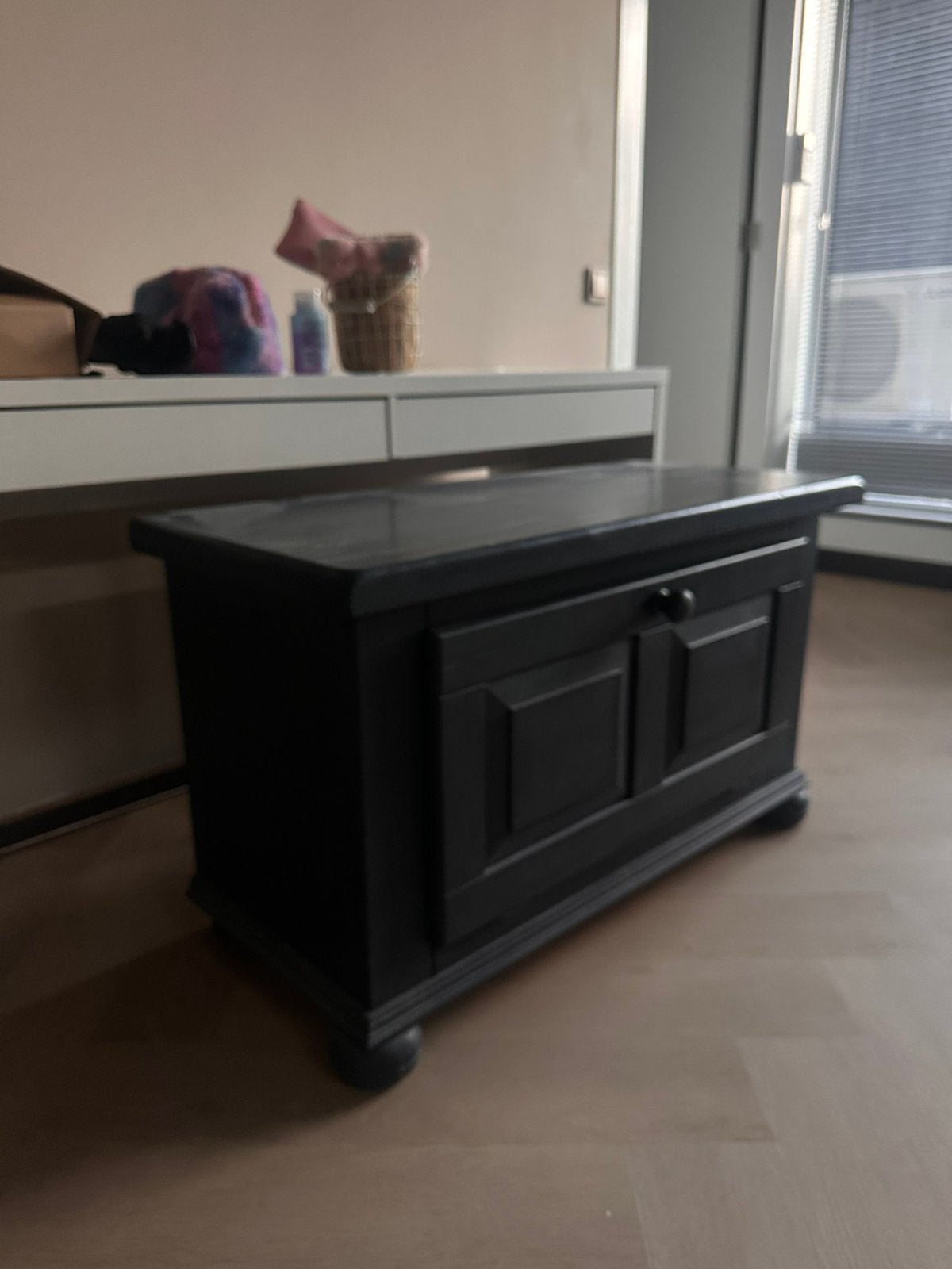 Houten dekenkist, Ophalen, Gebruikt