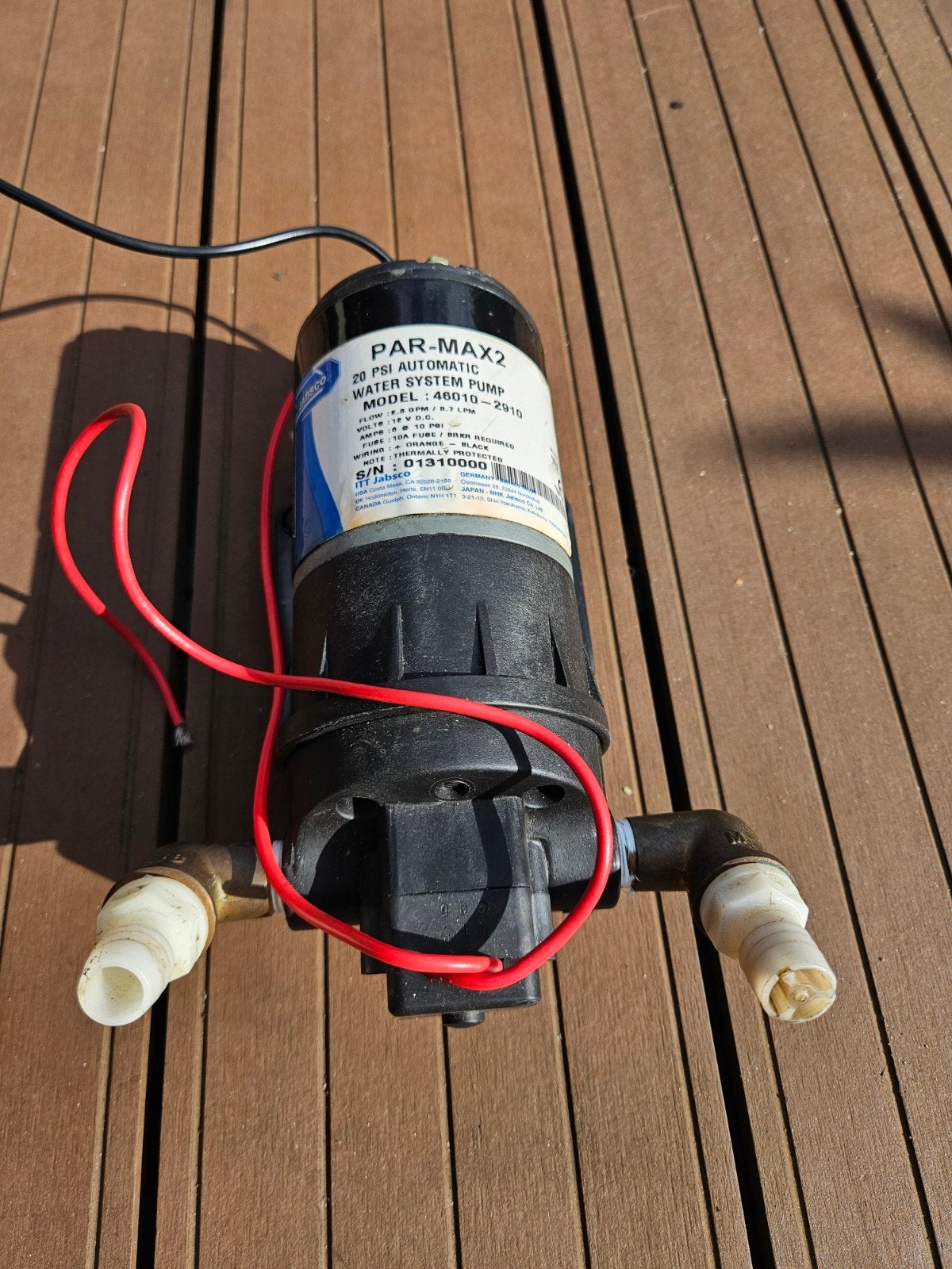Dribkwaterpomp Jabsco, Watersport en Boten, Ophalen of Verzenden, Motor en Techniek