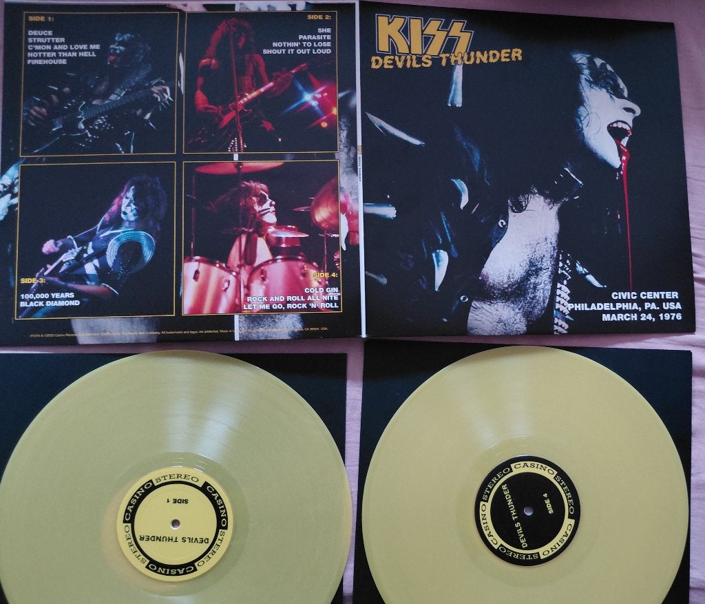 kiss live 1976 numbered 2lp Metallica Iron Maiden Thin Lizzy, Cd's en Dvd's, Heavy metal, Verzenden, Zo goed als nieuw, 12 inch