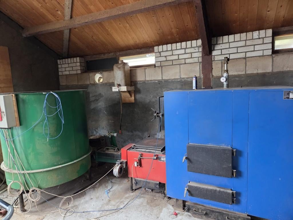 Zaagsel kachel biomassa 100kw, Huis en Inrichting, Kachels, Ophalen of Verzenden