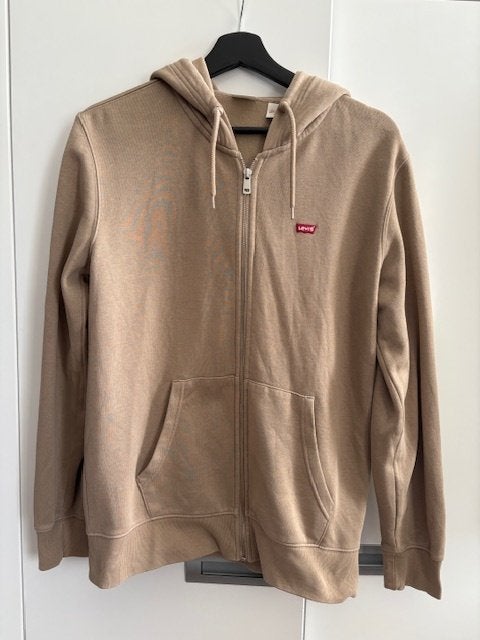 Levi's Sweater Fungi met rits - S - Kleur True Chino, Beige, Ophalen of Verzenden, Zo goed als nieuw, Levi’s