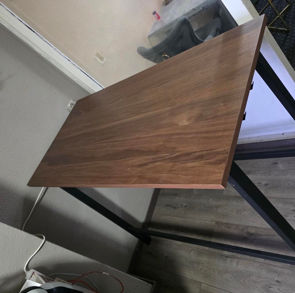 IKEA hoge tafel, zo goed als nieuw!, 100 tot 150 cm, Zo goed als nieuw, Modern, Metaal
