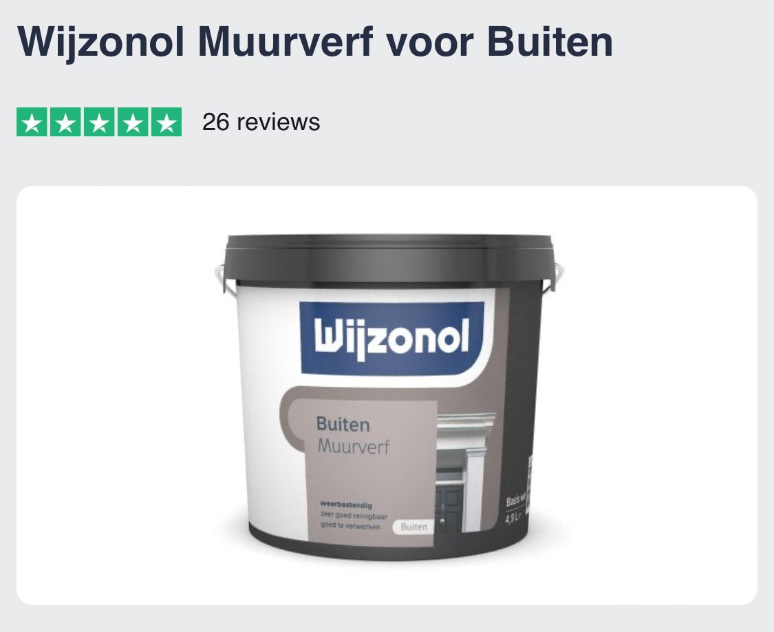 Buiten muurverf Wijzonol 1 1/4 liter grijsblauw, Ophalen of Verzenden, Zo goed als nieuw