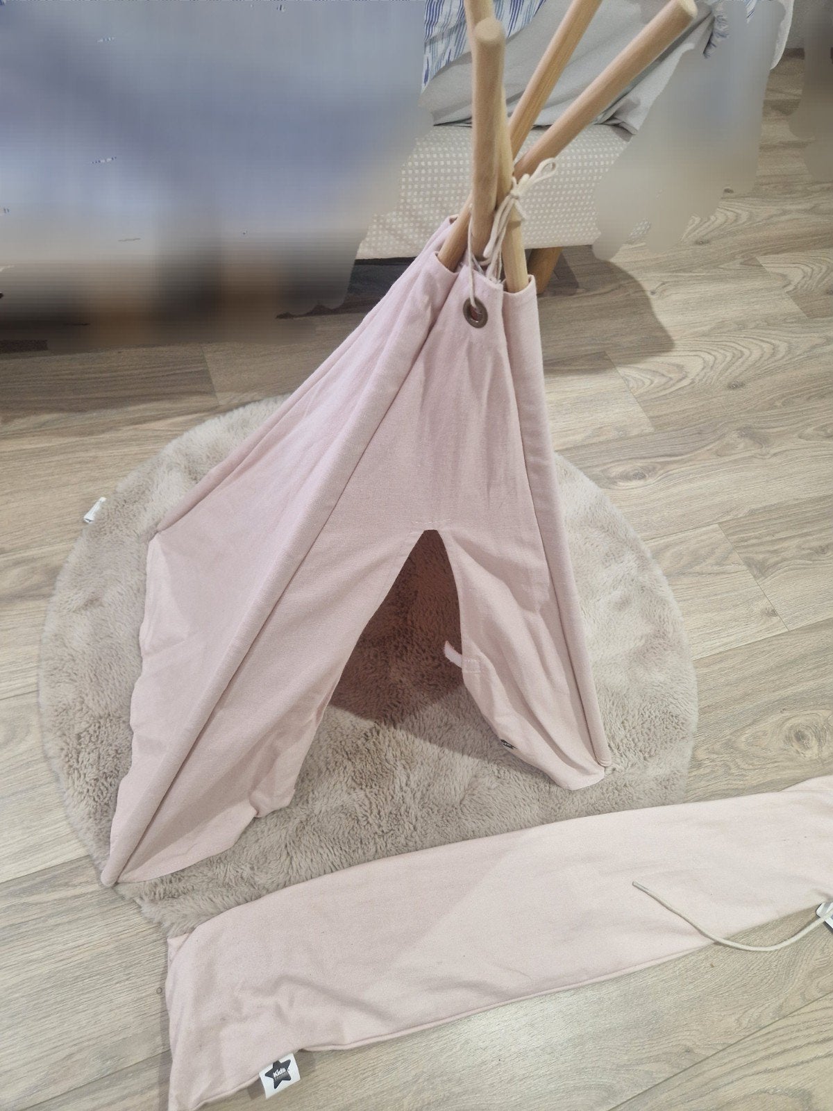 Roze tipi speeltent voor kinderen, Ophalen, Gebruikt