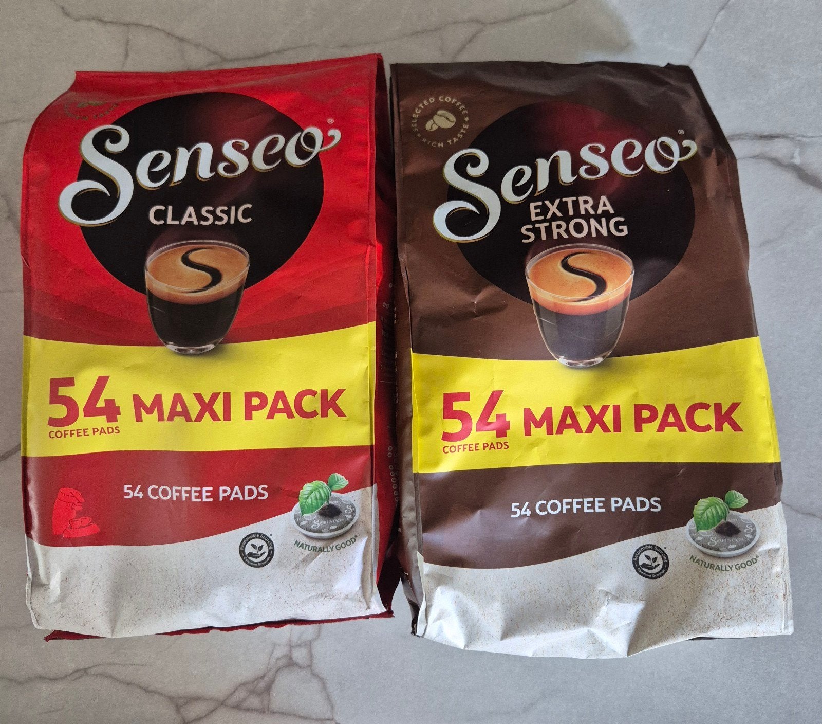 Senseo Koffiepads - Classic & Extra Strong (2x 54 stuks), Ophalen of Verzenden, Nieuw, Koffiemachine, Koffiepads en cups