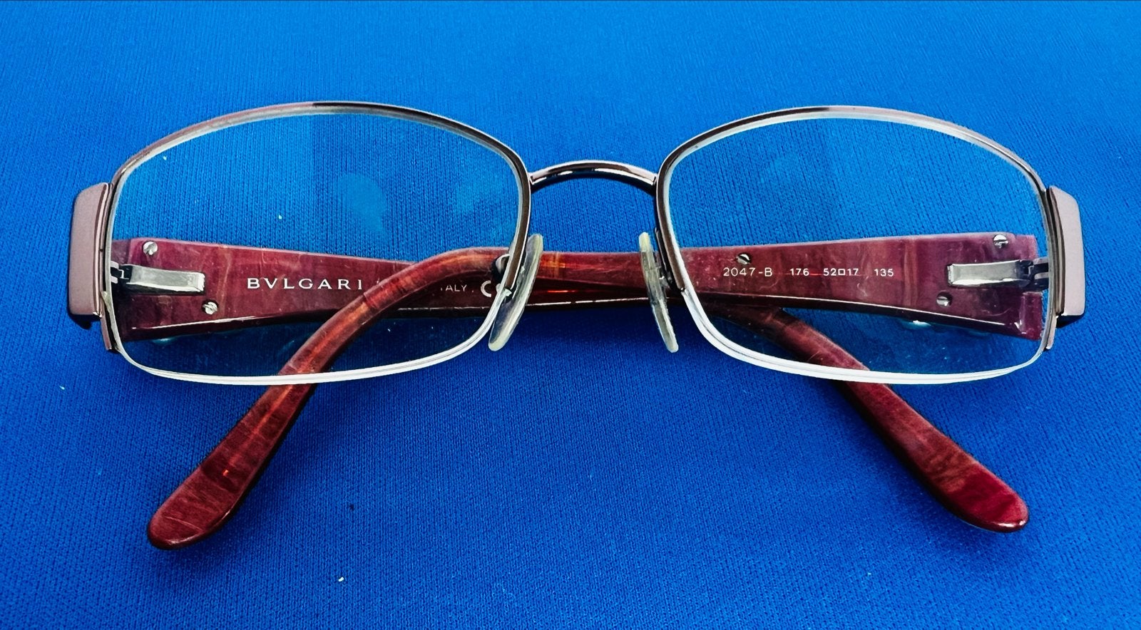 Bvlgari brilmontuur 2047-B 176 52 17 135, Overige merken, Gebruikt, Bruin, Ophalen of Verzenden