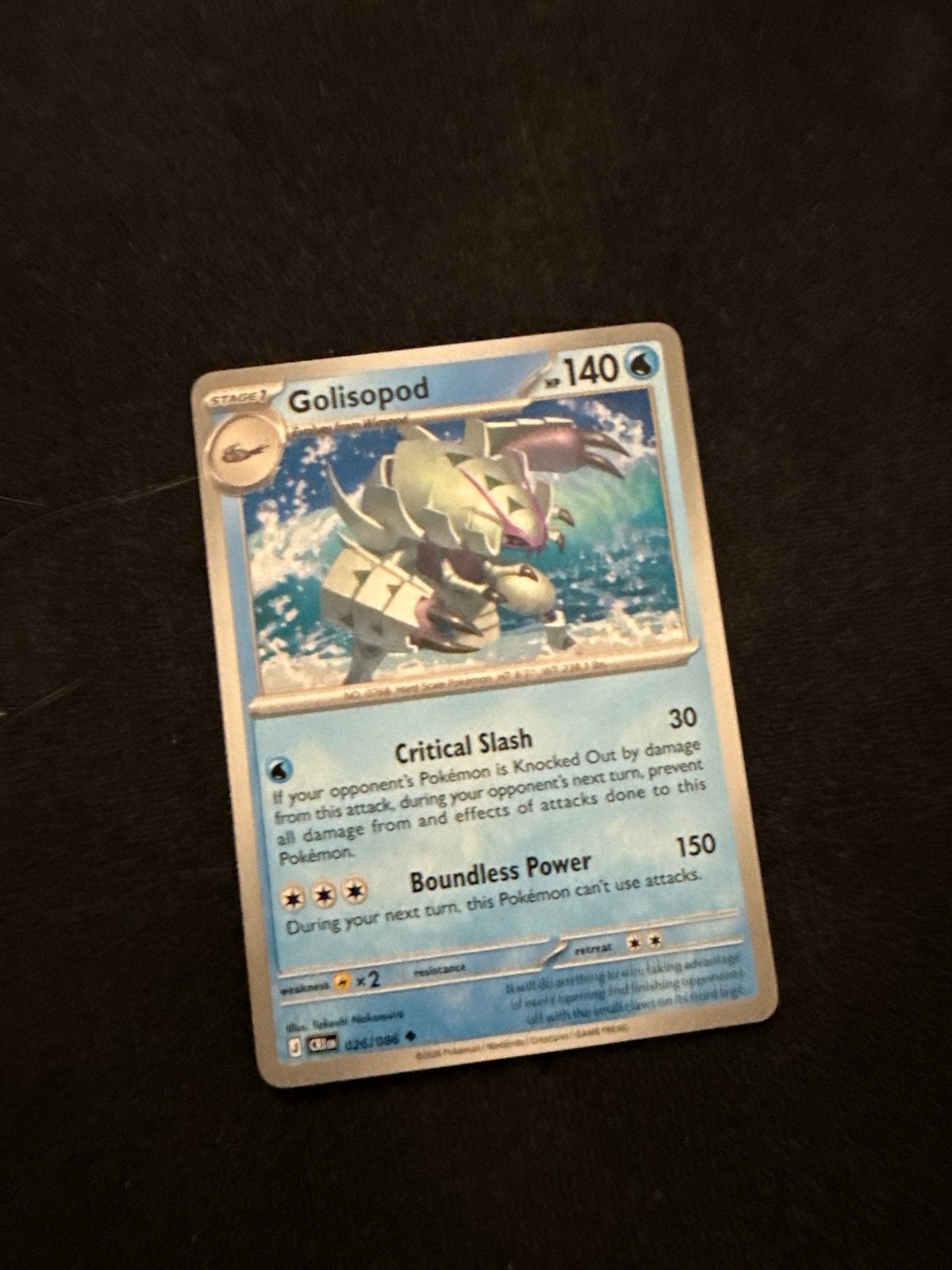 Golisopod Error Kaart - 3 lijnen op middel, Ophalen of Verzenden, Gebruikt, Losse kaart