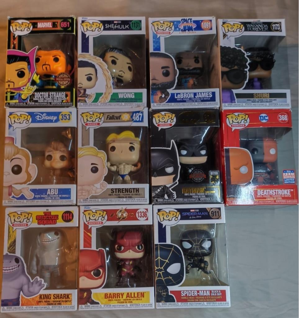 12 Funko pops verkoop, Ophalen of Verzenden, Gebruikt
