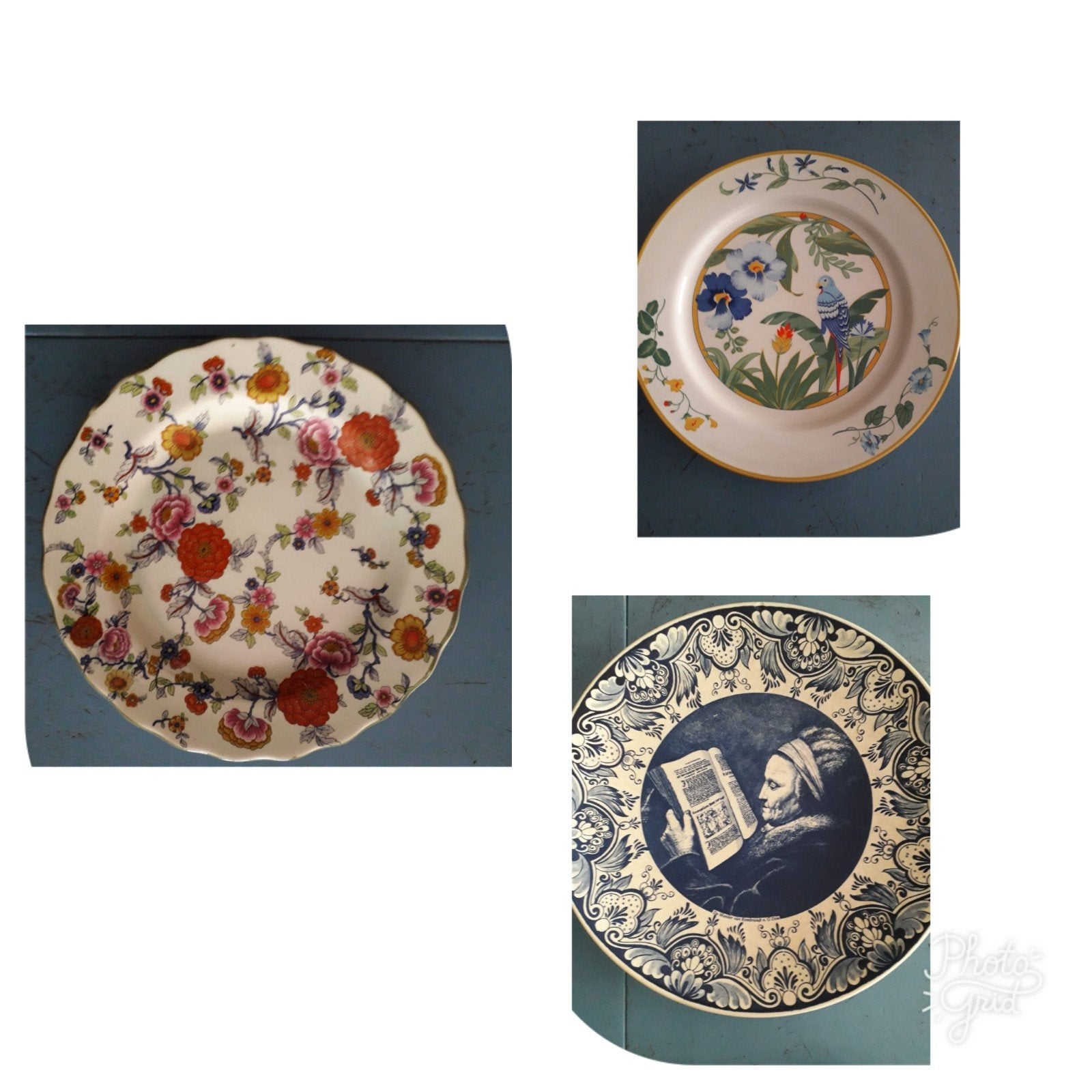 decoratieve borden. 3 stuks incl moeder Rembrandt, Antiek en Kunst, Ophalen