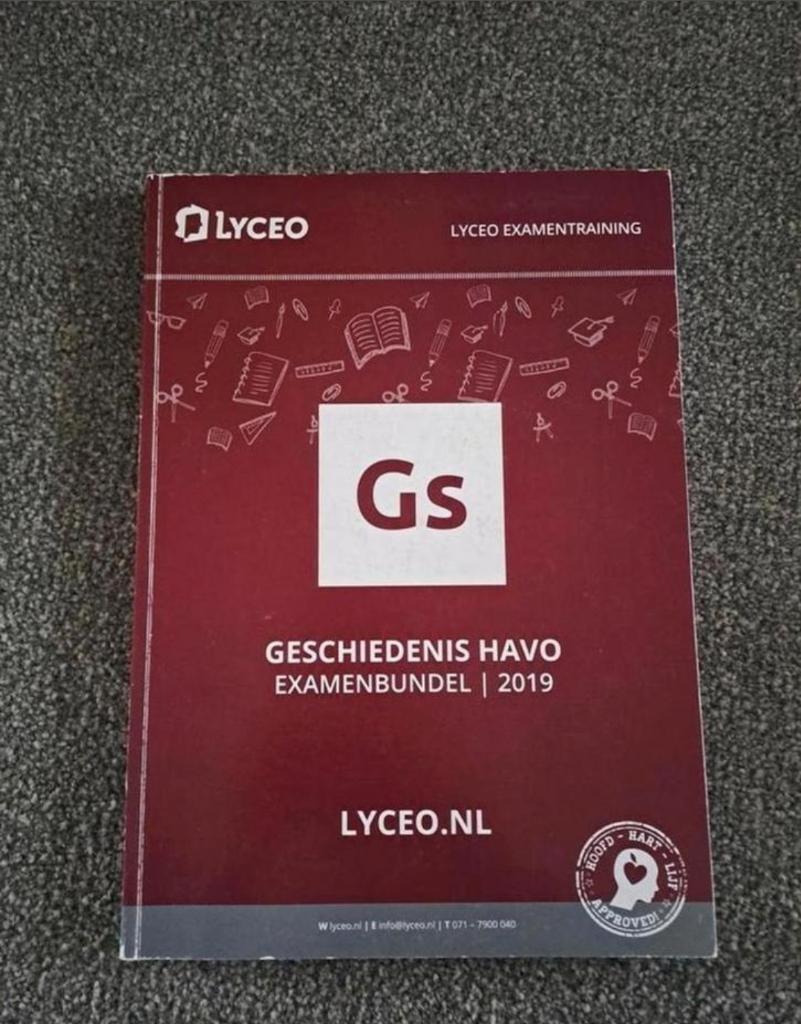 Geschiedenis havo examenbundel 2019 lyceo, Boeken, Lyceo, Geschiedenis, HAVO, Ophalen of Verzenden