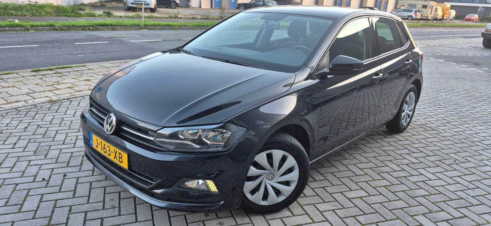 Volkswagen Polo 1.6 TDI 95pk 2020 Zwart, Auto's, Stof, Euro 6, Zwart, Origineel Nederlands