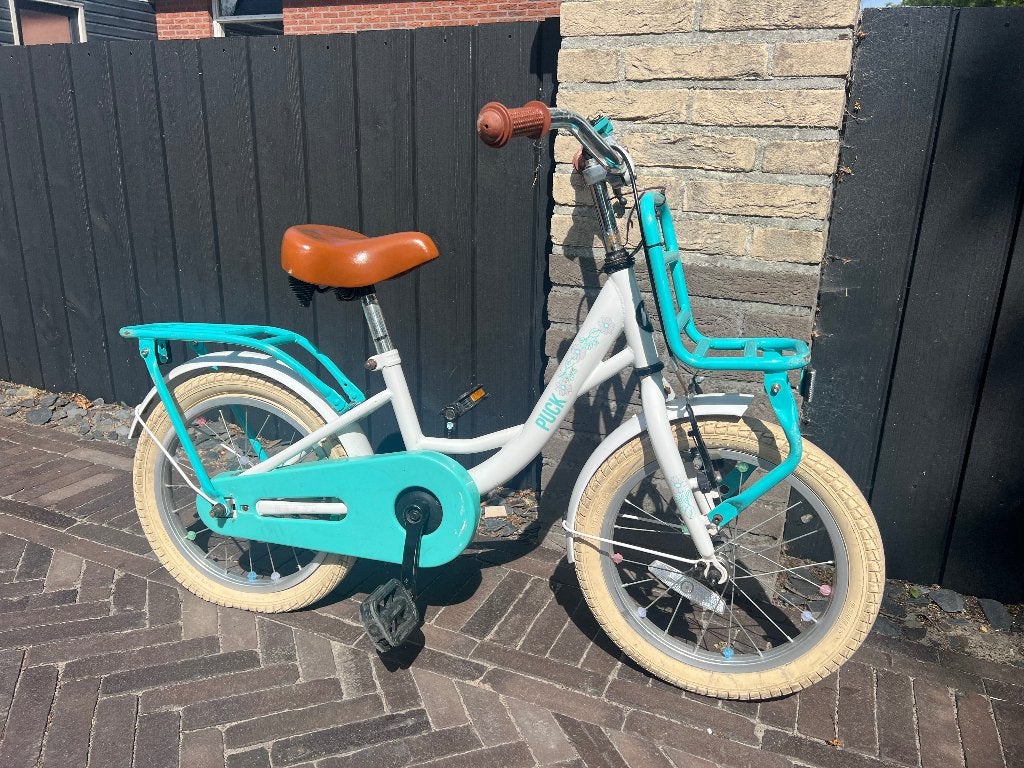 Meisjes fiets 16 inch, Fietsen en Brommers, Ophalen, Terugtraprem, Gebruikt, Handrem