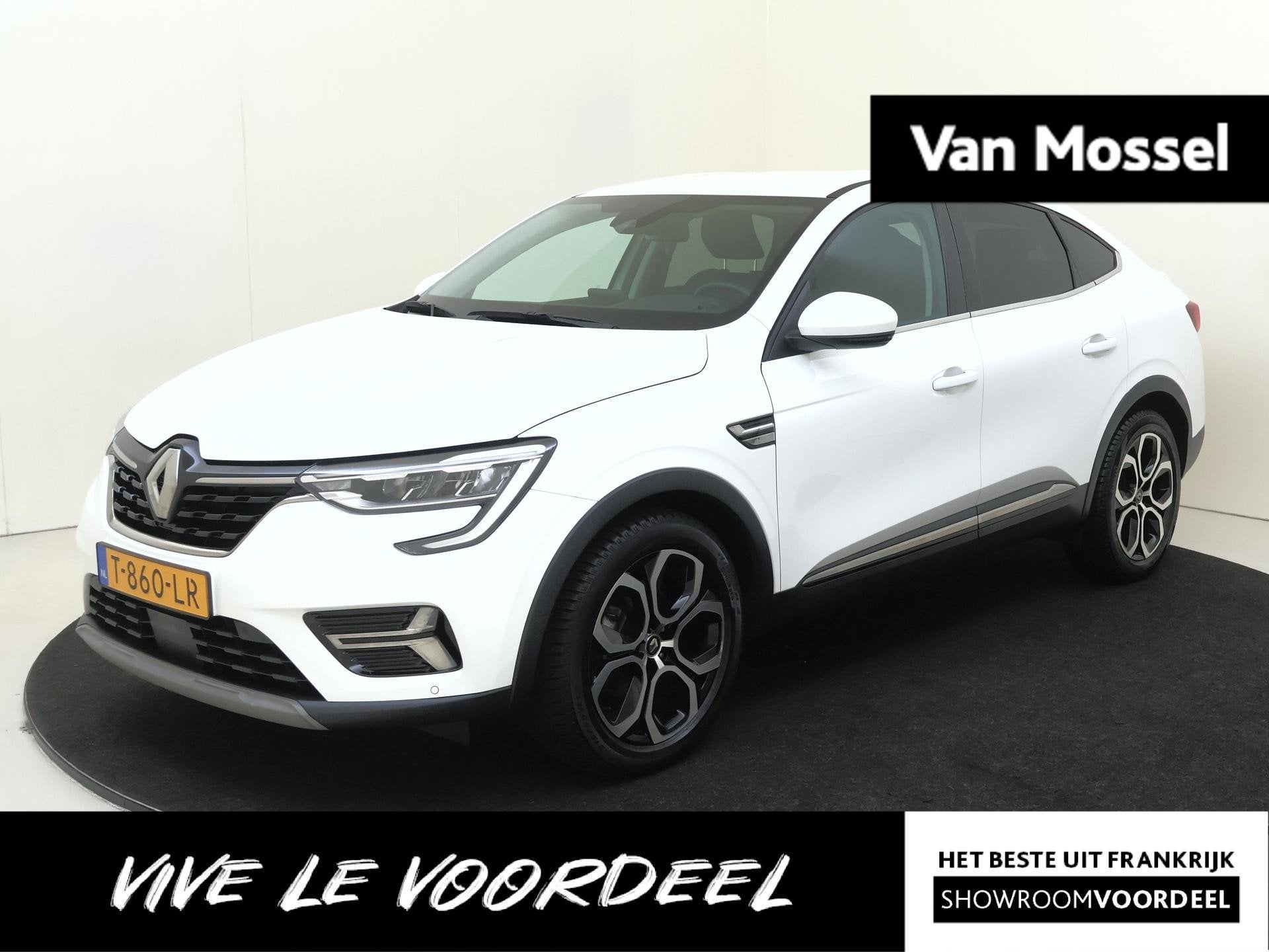 Renault Arkana 1.6 E-Tech FULL-Hybrid Techno 145PK | Navigat, Auto's, Gebruikt, Euro 6, Leder en Stof, Wit