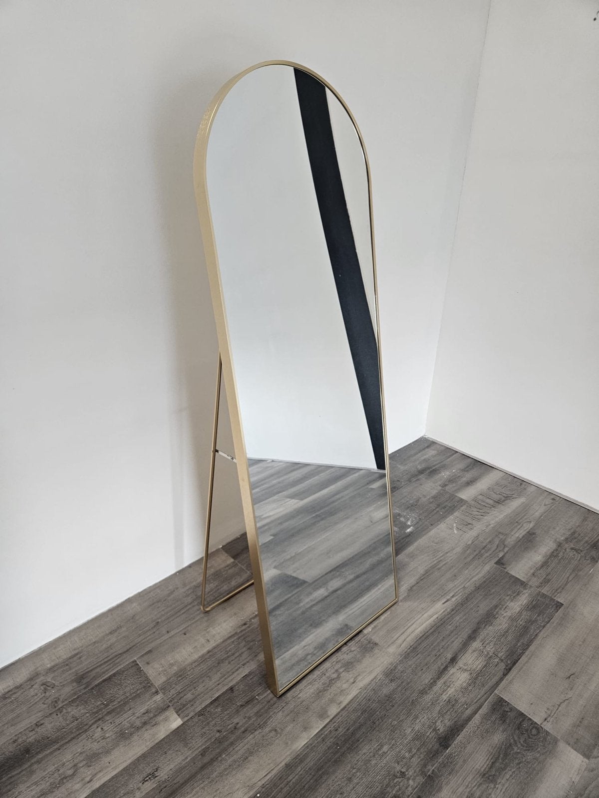Goudkleurige Passpiegel Loods 5, Ophalen, Gebruikt, 100 tot 150 cm, Rechthoekig