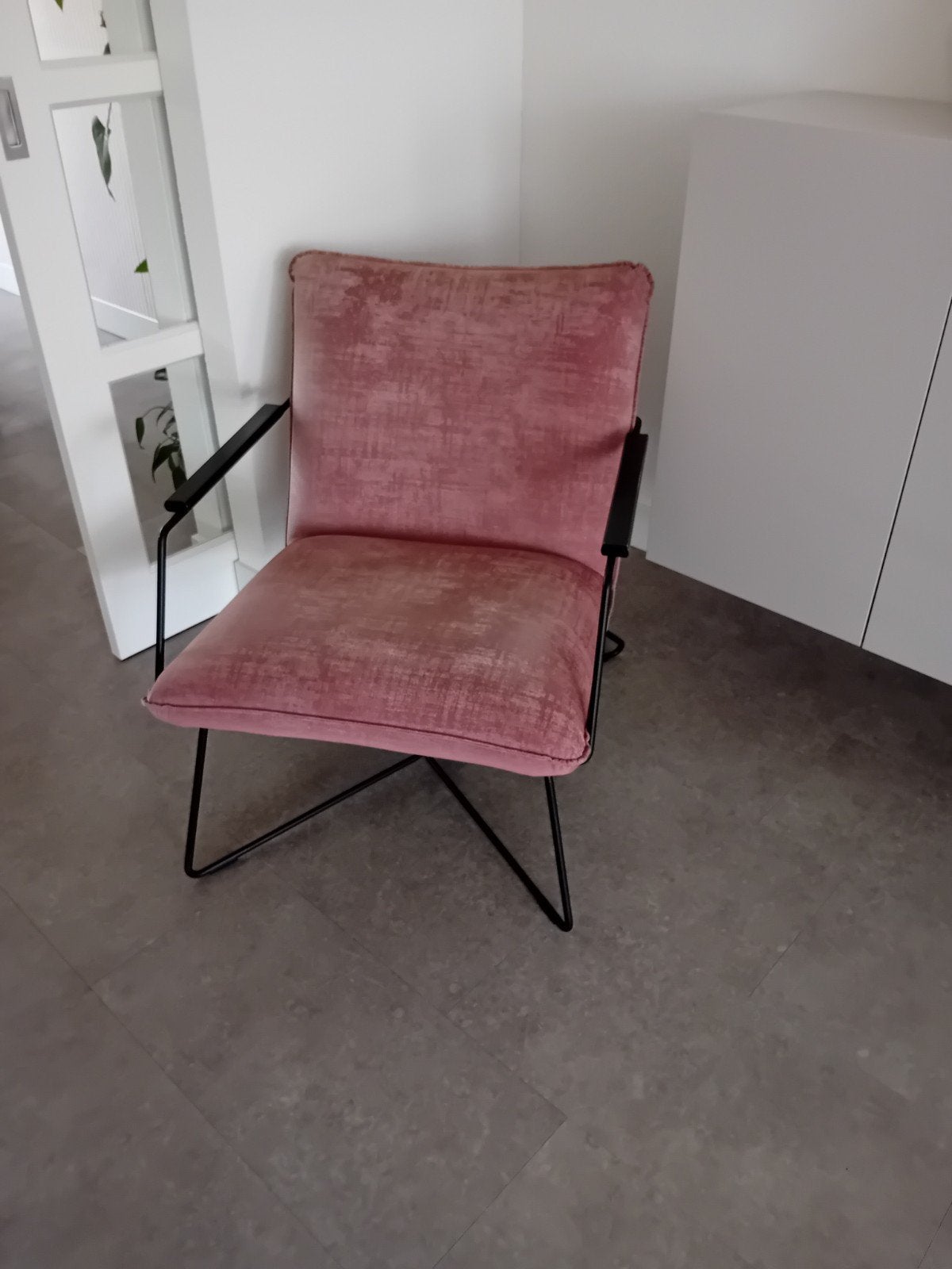 Roze fauteuil Jari, Huis en Inrichting, Ophalen, Gebruikt, Overige kleuren, Eén