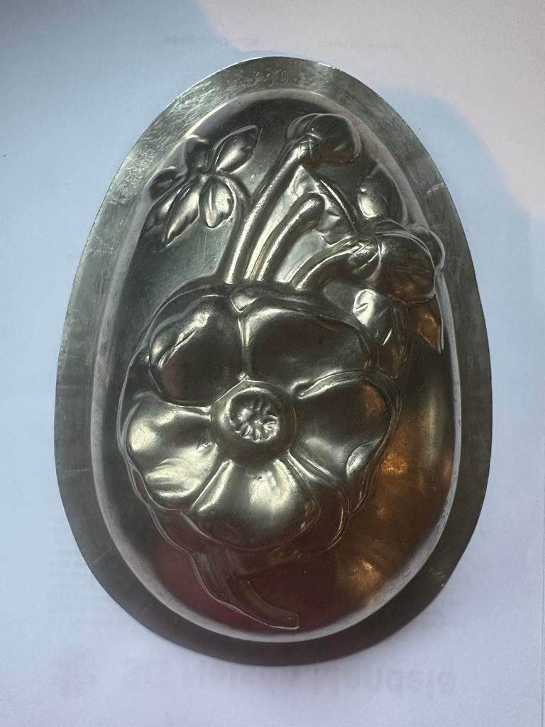 Oude chocolade paasei vorm., Antiek en Kunst, Ophalen of Verzenden