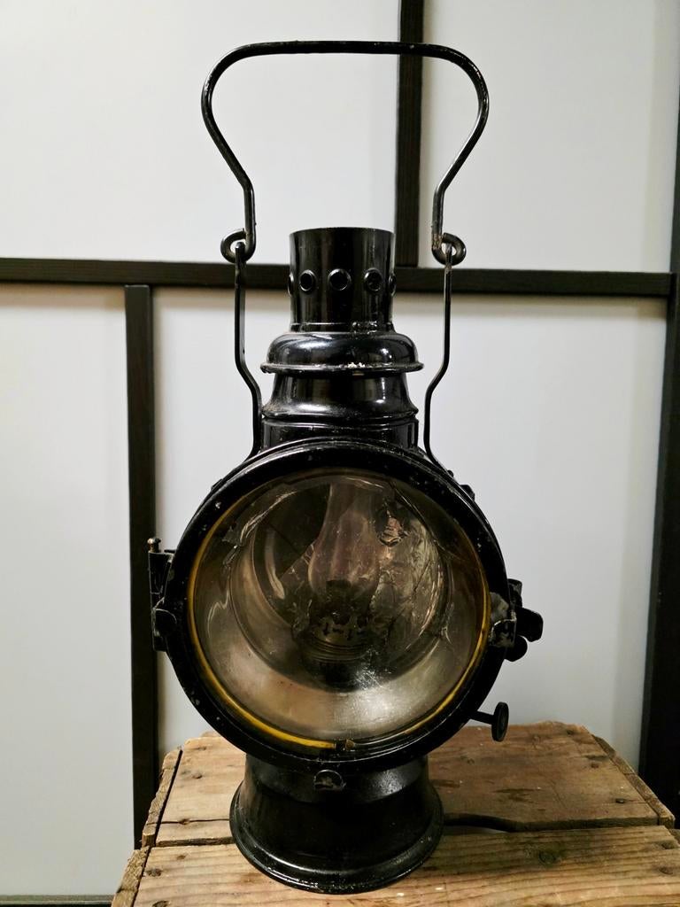 Antique A. Sartorius German Railway Lamp / Signal Lamp, Ophalen of Verzenden