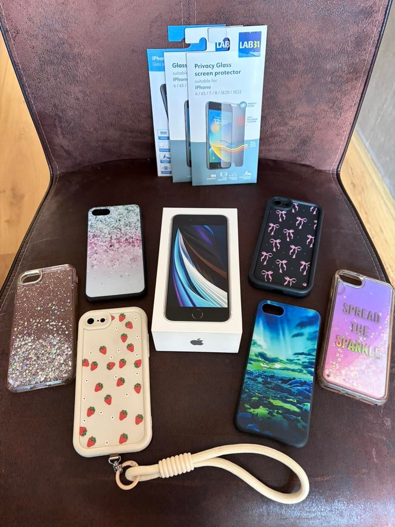 Iphone SE (2e generatie) - kleur wit, Telecommunicatie, Mobiele telefoons | Apple iPhone, 128 GB, Wit, Ophalen of Verzenden, Zo goed als nieuw