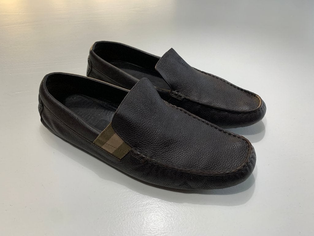 GUCCI leren schoenen moccasins driver shoes 11 (45) bruin, Bruin, Verzenden, Gucci, Gedragen