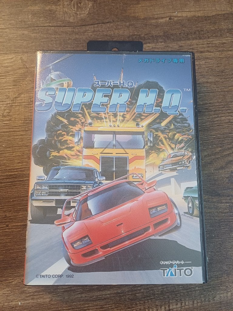 Super H.Q. Taito – Sega Mega Drive Japan – Original 1992, Spelcomputers en Games, 1 speler, Ophalen of Verzenden, Zo goed als nieuw