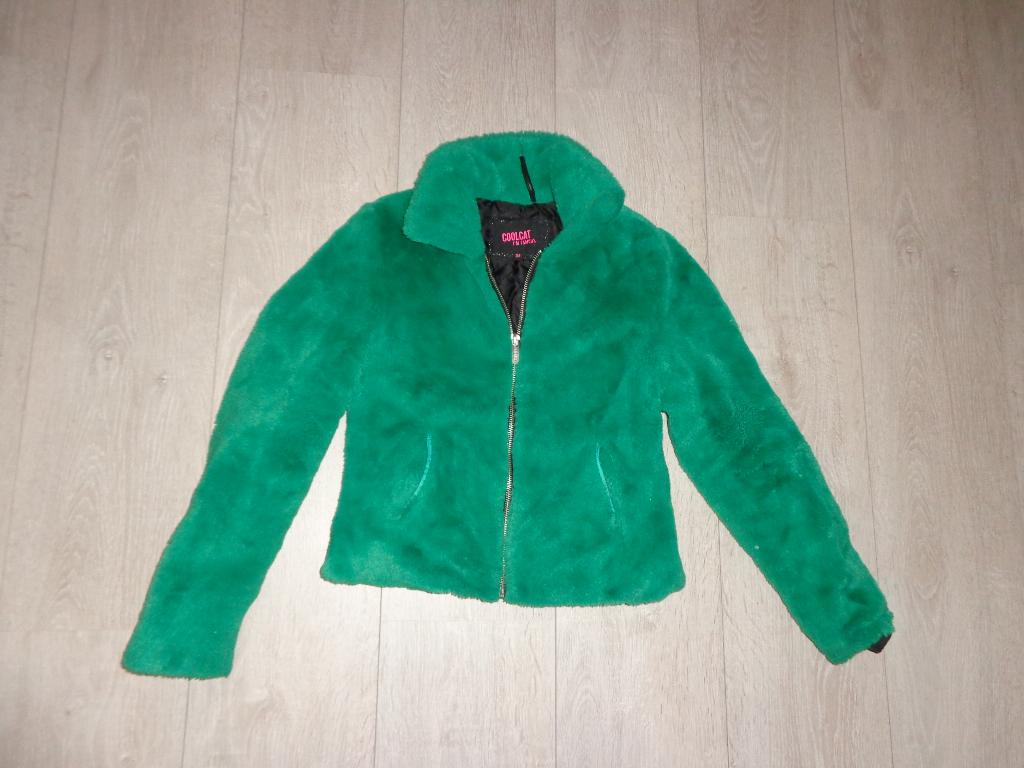groene meisjeswinterjas van Coolcat, maat 146/152, Ophalen of Verzenden, Zo goed als nieuw, Meisje, Jas