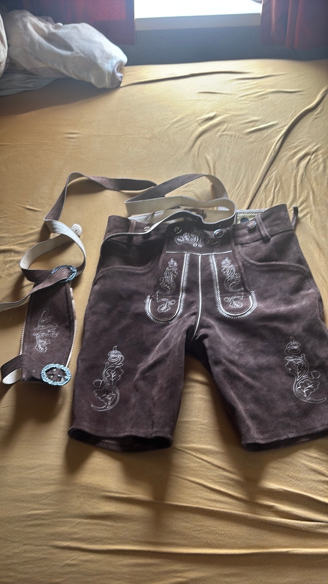 Lederhosen, complete outfit, leer, Kleding | Heren, Maat 48/50 (M), Nieuw, Ophalen of Verzenden, Overige thema's