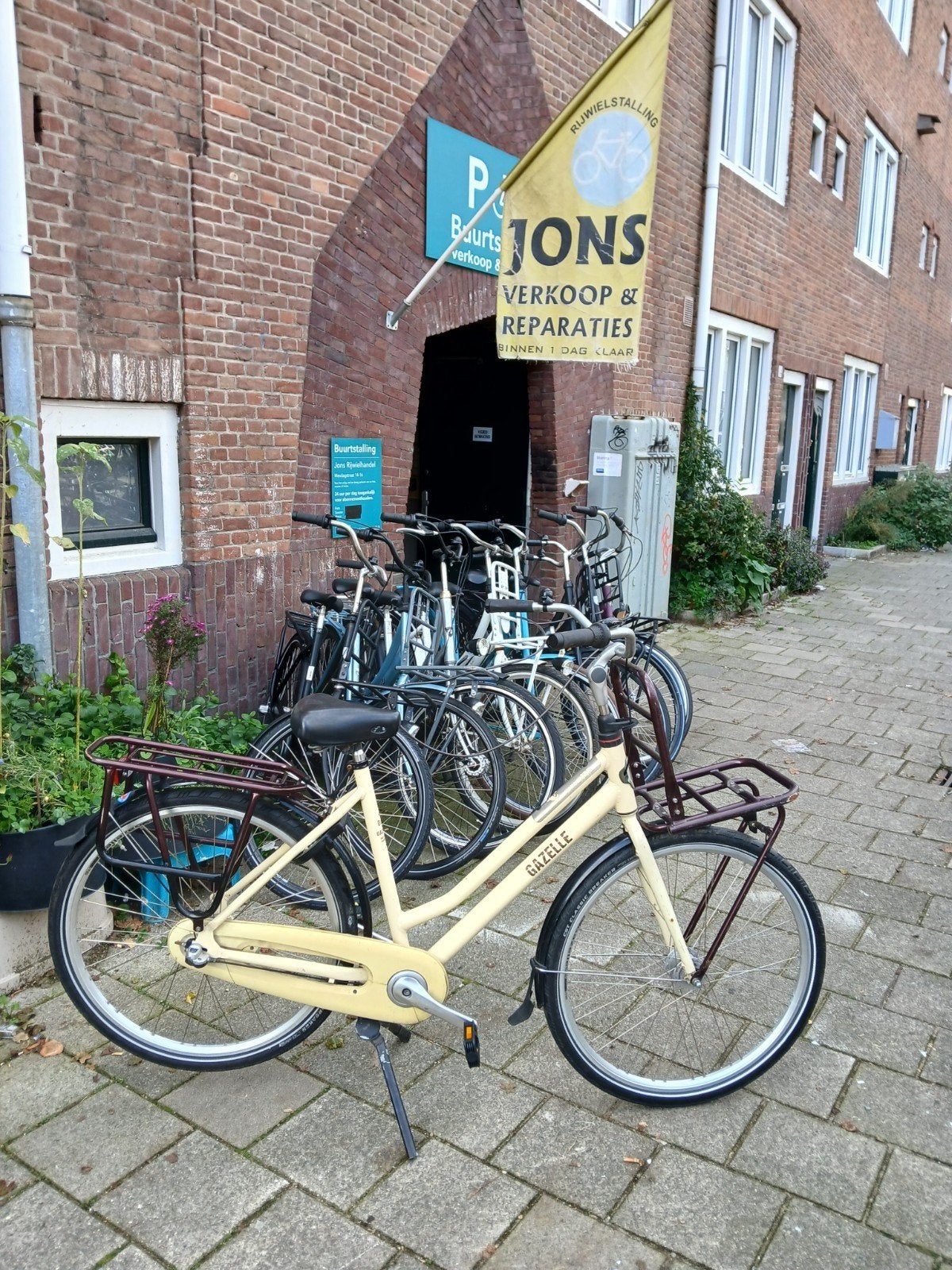 gazelle heavy duty damesfiets 28 inch 54 cm 3 versnellingen, Fietsen en Brommers, Ophalen, Terugtraprem, Versnellingen, Gazelle