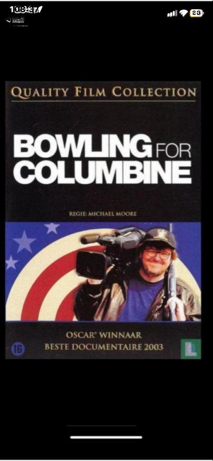 Bowling for Columbine - Oscarwinnende documentaire, Vanaf 16 jaar, Nederlands, Overige genres, Ophalen of Verzenden