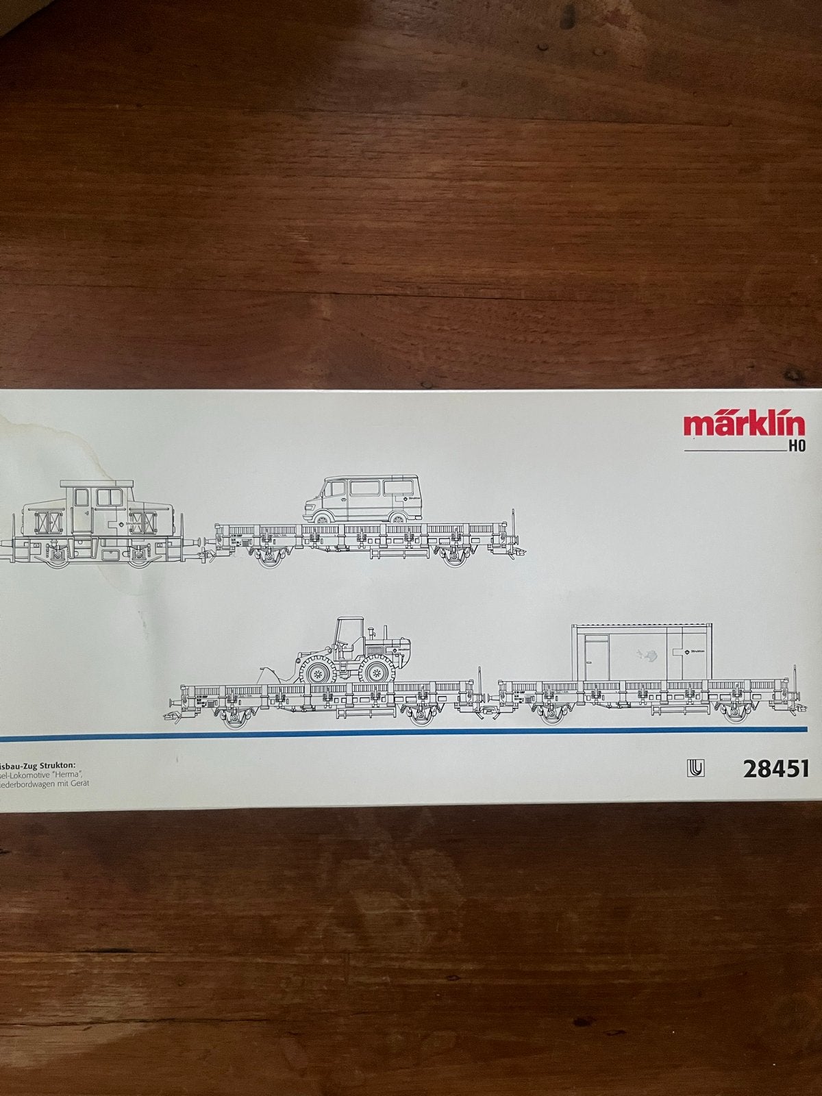 Märklin H0 28451 Bouwtrein Strukton met locomotief en wagons, Hobby en Vrije tijd, Wisselstroom, Treinset, Ophalen of Verzenden