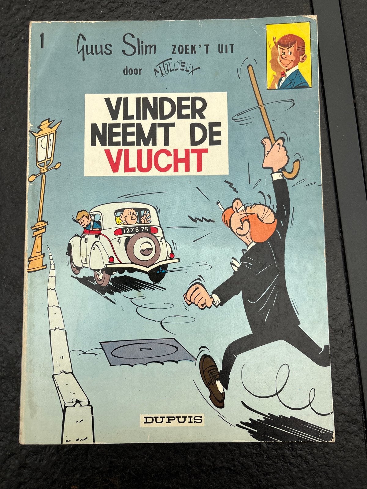 Guus Slim zoekt het uit: Vlinder neemt de vlucht (nr. 1), Boeken, Eén stripboek, Ophalen of Verzenden, Gelezen