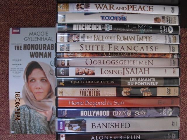 dvd (2,5) action - drama - oorlog - thriller - klassieker, Cd's en Dvd's, Dvd's | Overige Dvd's, Zo goed als nieuw, Boxset, Vanaf 12 jaar