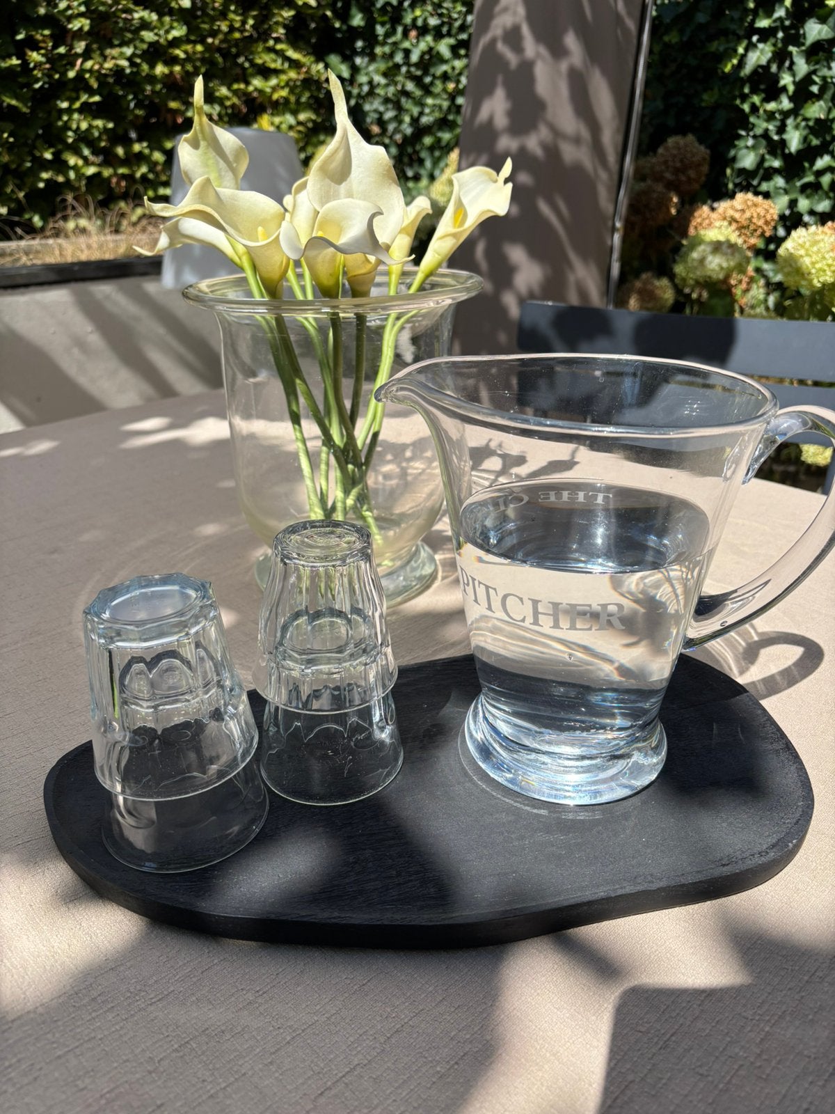 riviera maison water karaf tumbler, Ophalen of Verzenden, Zo goed als nieuw, Riviera Maison, Glas
