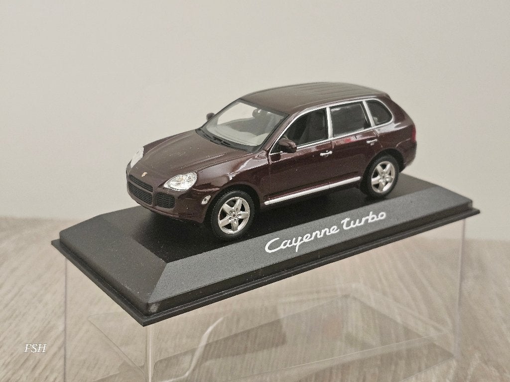 Porsche Cayenne Turbo, aubergine, PMA/Minichamps., Ophalen of Verzenden, Zo goed als nieuw, Auto, MiniChamps