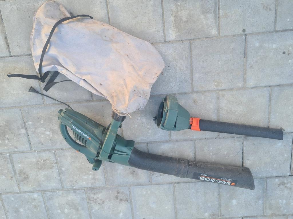 Black & Decker bladblazer GW225 met zuigfunctie, Ophalen of Verzenden, Gebruikt, Elektrisch, Met zuigfunctie