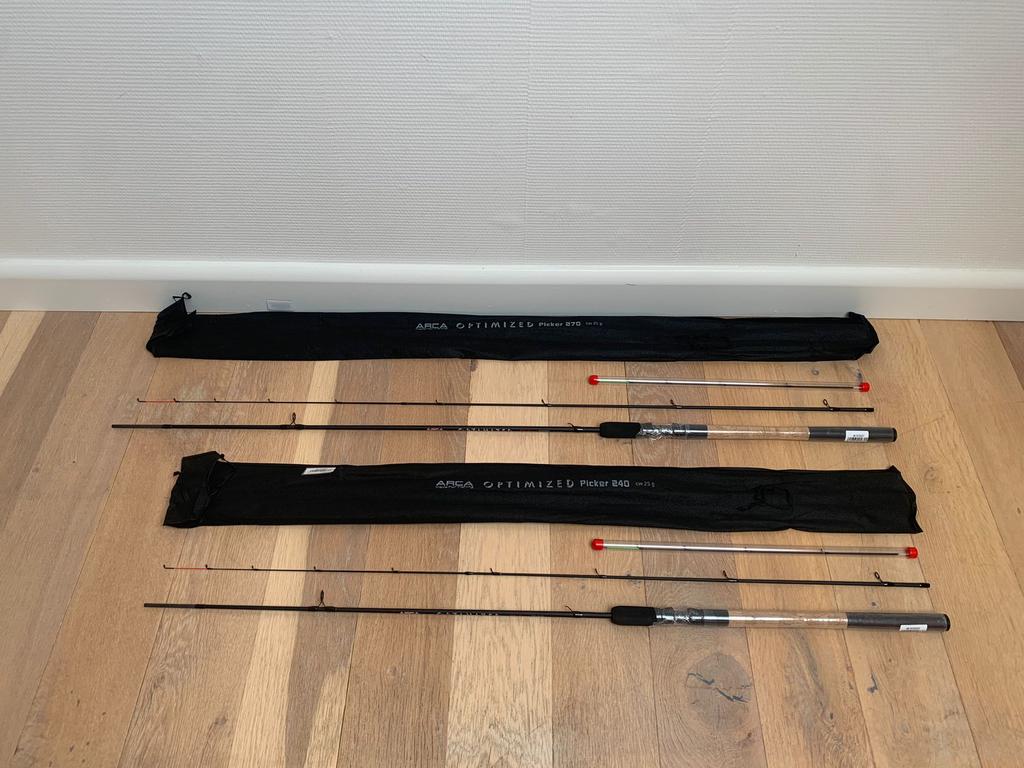 Nieuwe Arca Optimized winkle pickers, 2.40m & 2.70m 25 gr, Watersport en Boten, Arca, Werphengel, Nieuw, Ophalen of Verzenden
