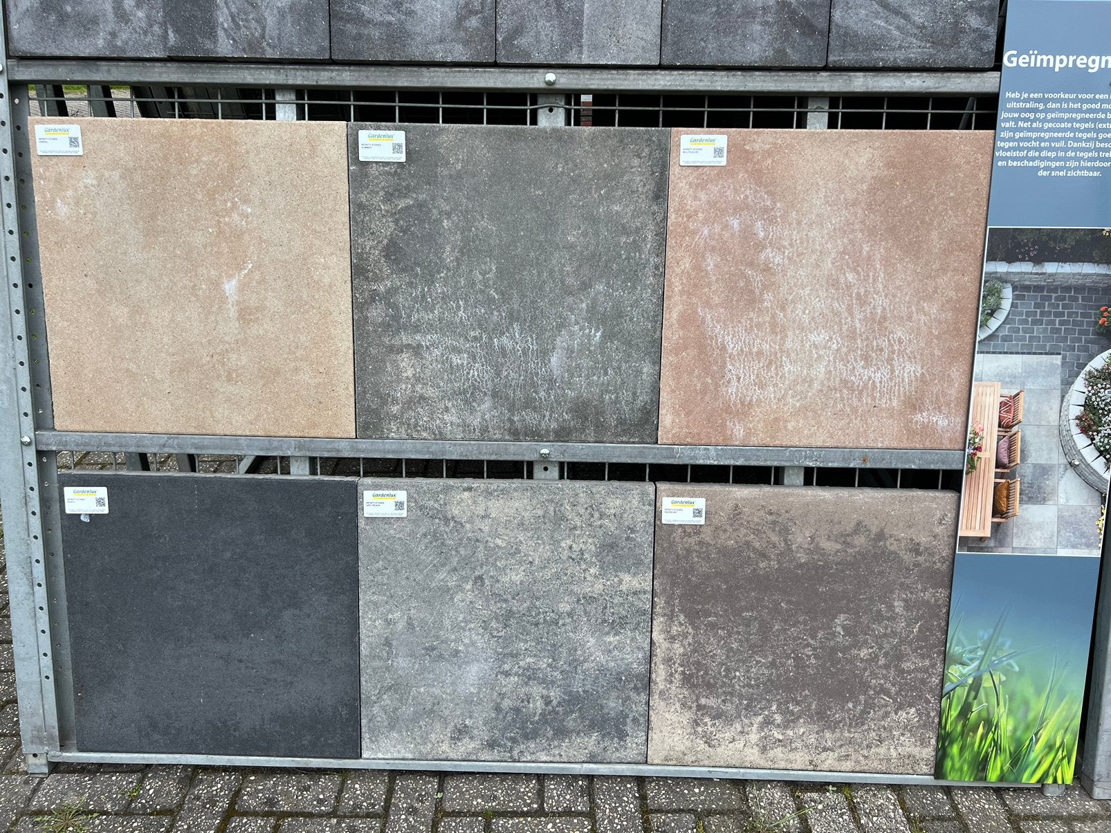 Actie tegels 60x60x4cm vanaf €23,75m2, Tuin en Terras, Ophalen of Verzenden, Nieuw, Beton, Terrastegels