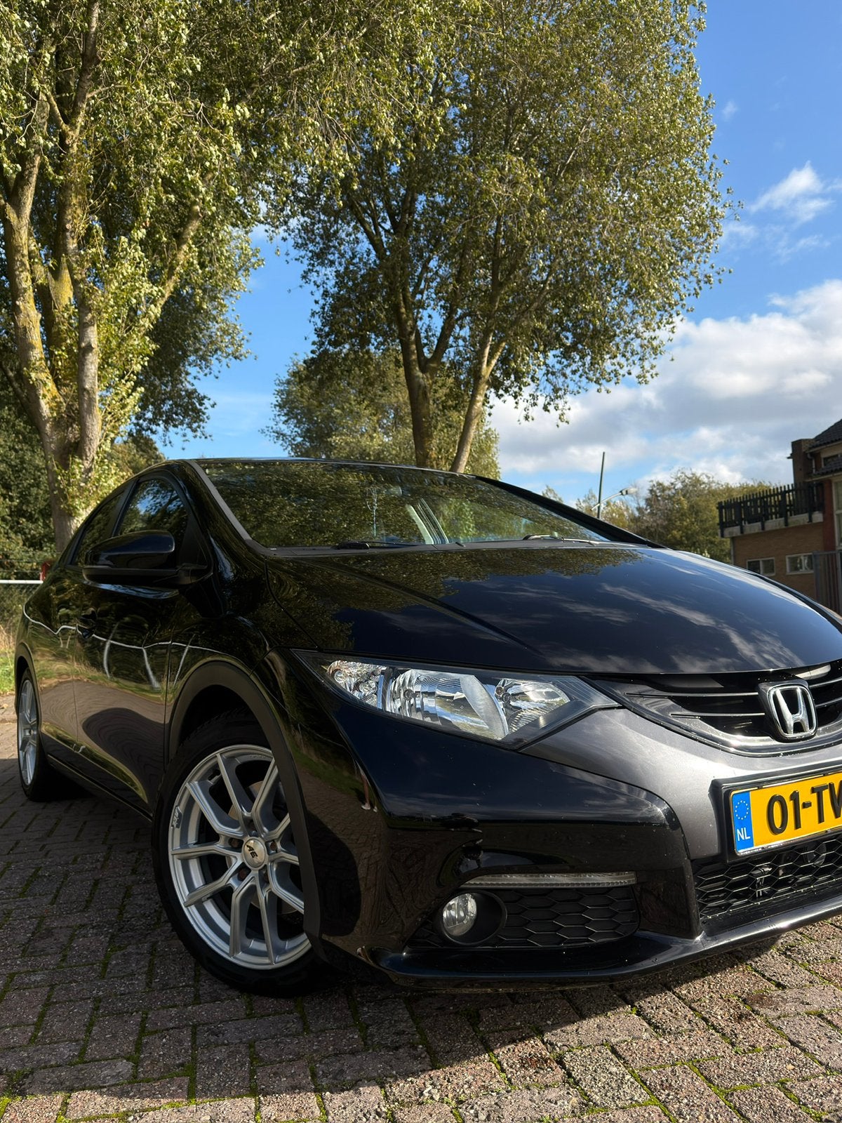 Honda Civic 1.8 142pk Aut 2012 Zwart, Auto's, 4 cilinders, Zwart, Origineel Nederlands, 1000 kg