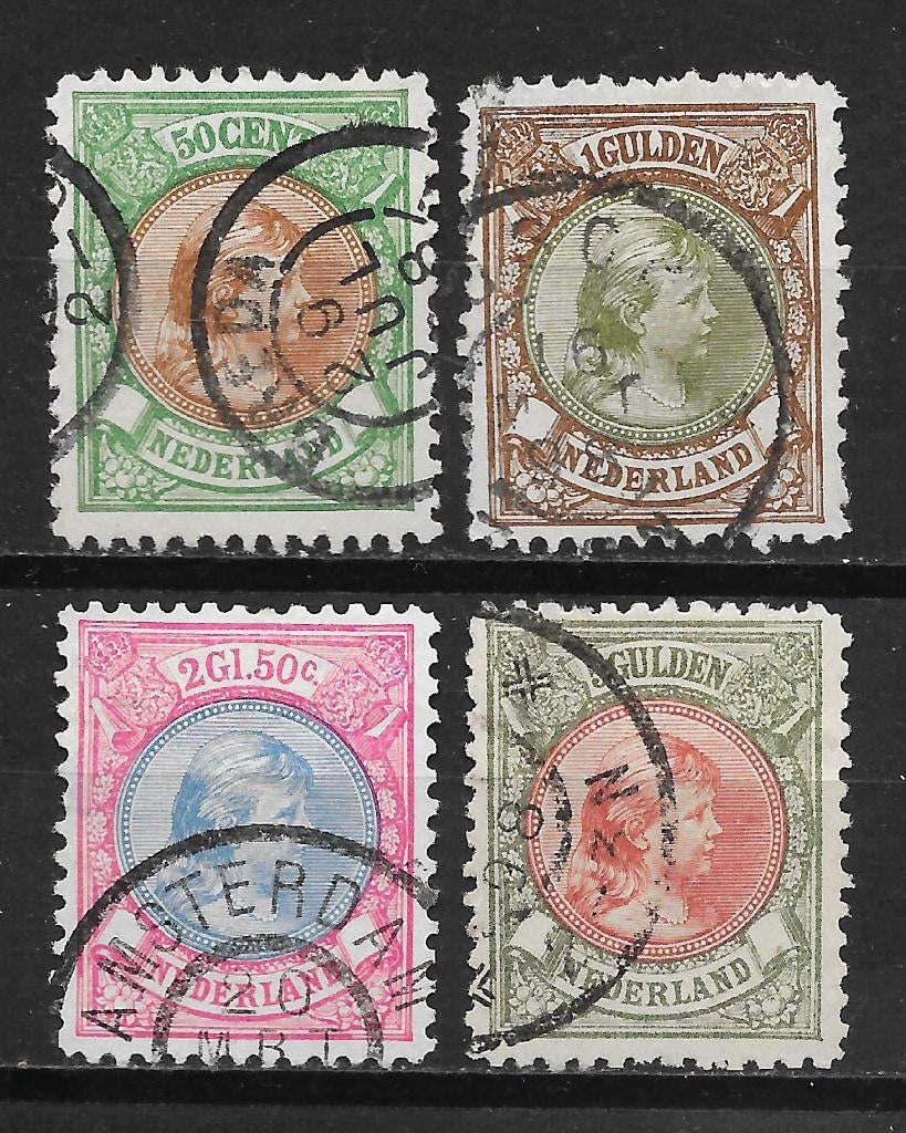 Nvph 45-48 gebruikt cw 800,00, Ophalen of Verzenden