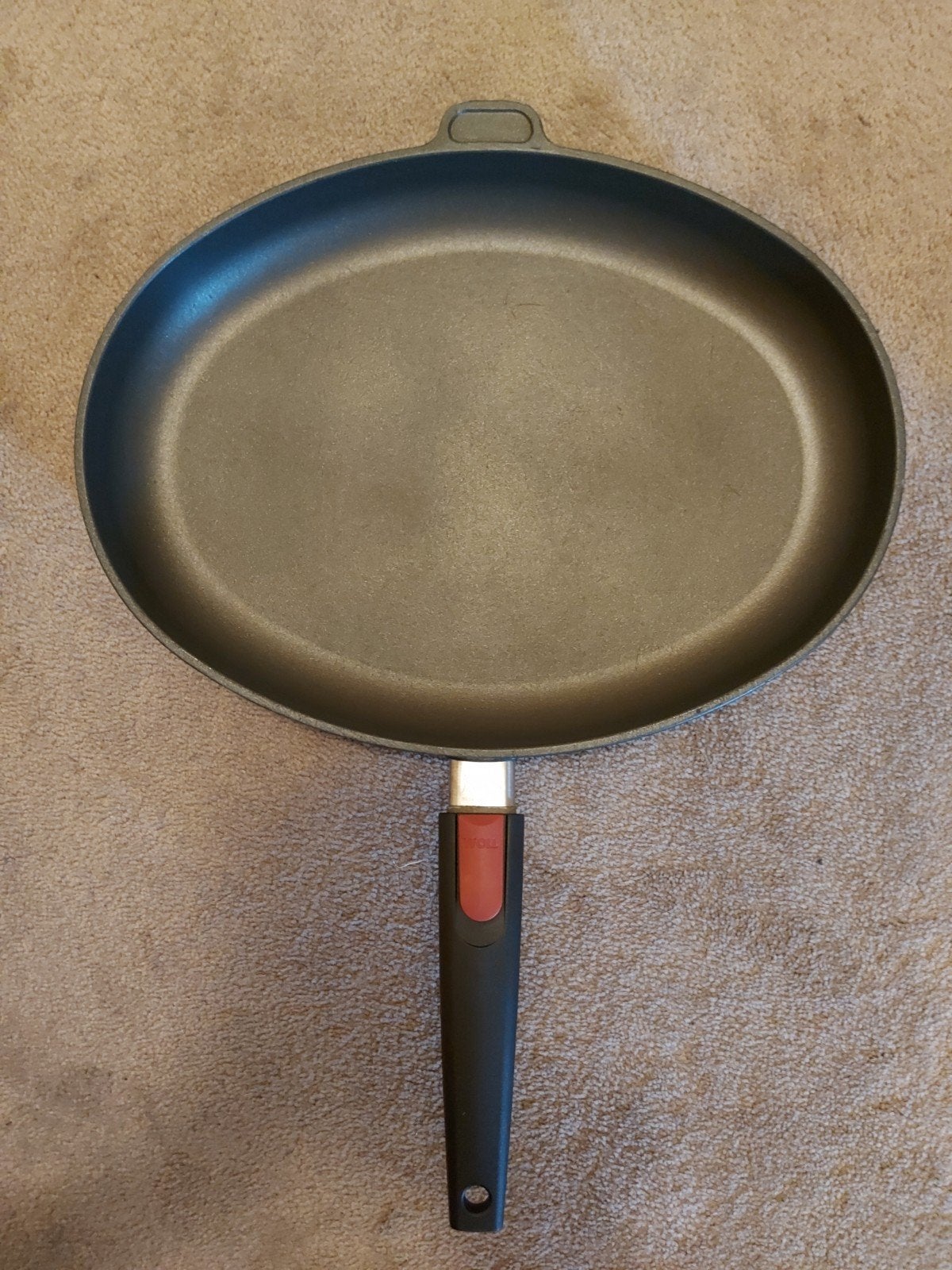 Gietaluminium Vispan Nowo Titanium 38 x 28 cm, Huis en Inrichting, Keuken | Potten en Pannen, Gebruikt, Koekenpan of Braadpan