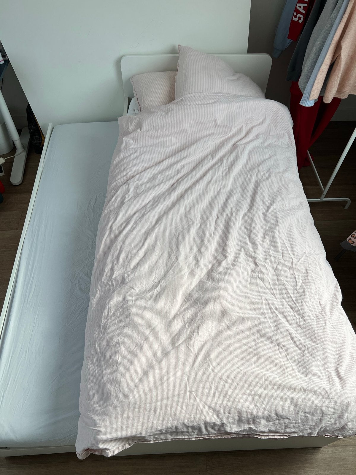 Ikea bed met matras en extra logeermatras, Ophalen, Gebruikt, 90 cm, Eenpersoons