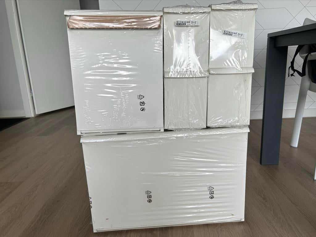 4 IKEA Opbergkastjes voor aan de muur, diverse maten, Huis en Inrichting, Woonaccessoires | Wandplanken en Boekenplanken, Nieuw