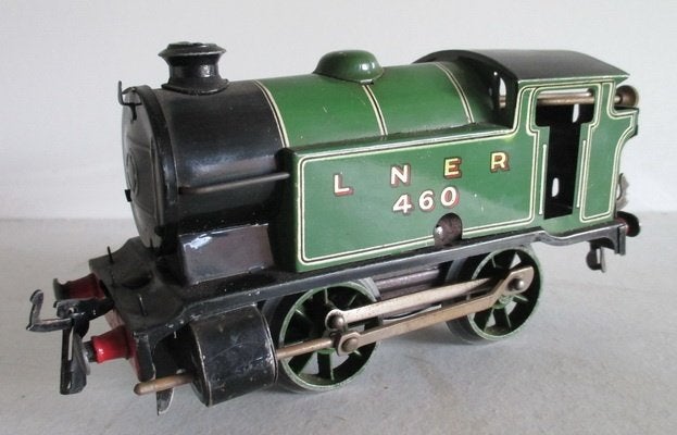 antieke tin toy trein locomotief Hornby LNER 460 2A, Verzenden