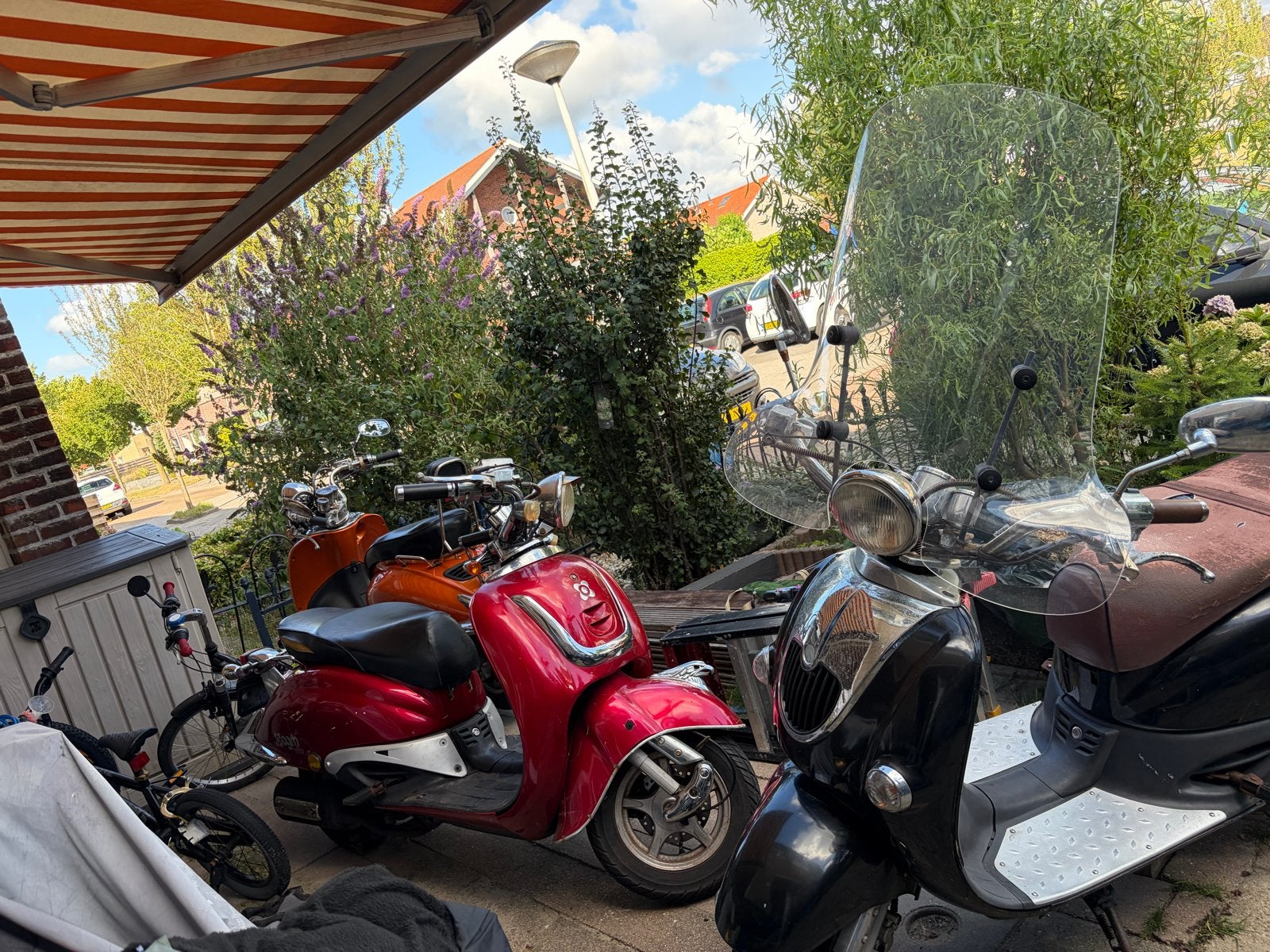 Diverse retro scooters te koop (per stuk of alles in 1 koop), Ophalen, Gebruikt, Maximaal 45 km/u, Benzine