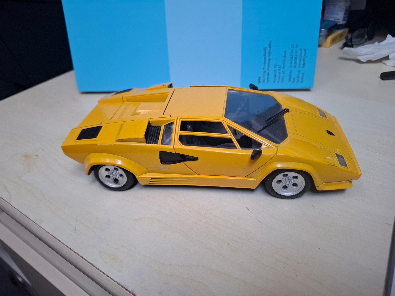 Tonka Gele Lamborghini Countach Speelgoedauto, Ophalen of Verzenden, Gebruikt, Auto, Overige merken