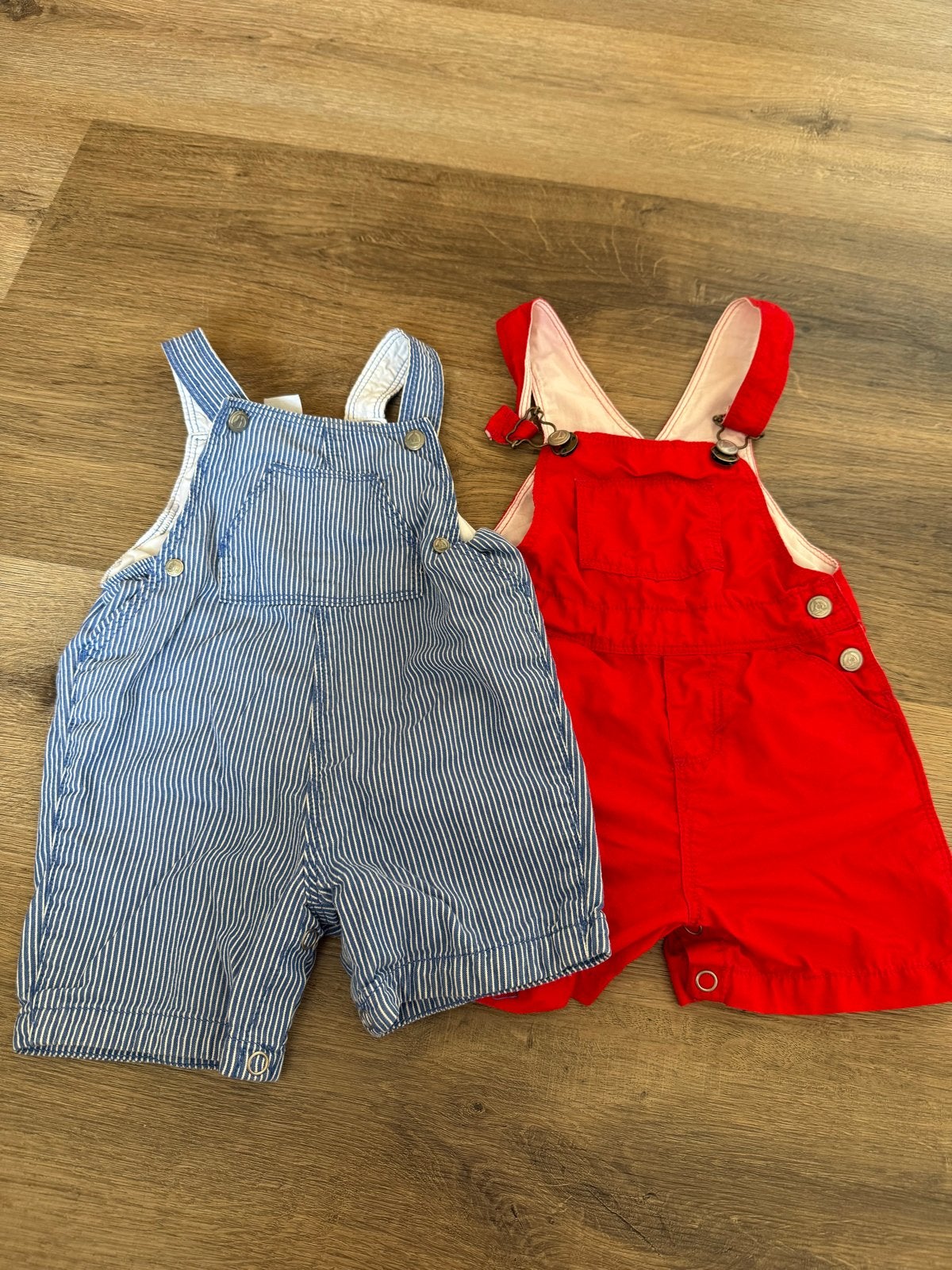 2x Petit Bateau Tuinbroeken, Kinderen en Baby's, Ophalen of Verzenden, Zo goed als nieuw, Jongetje of Meisje, Broekje