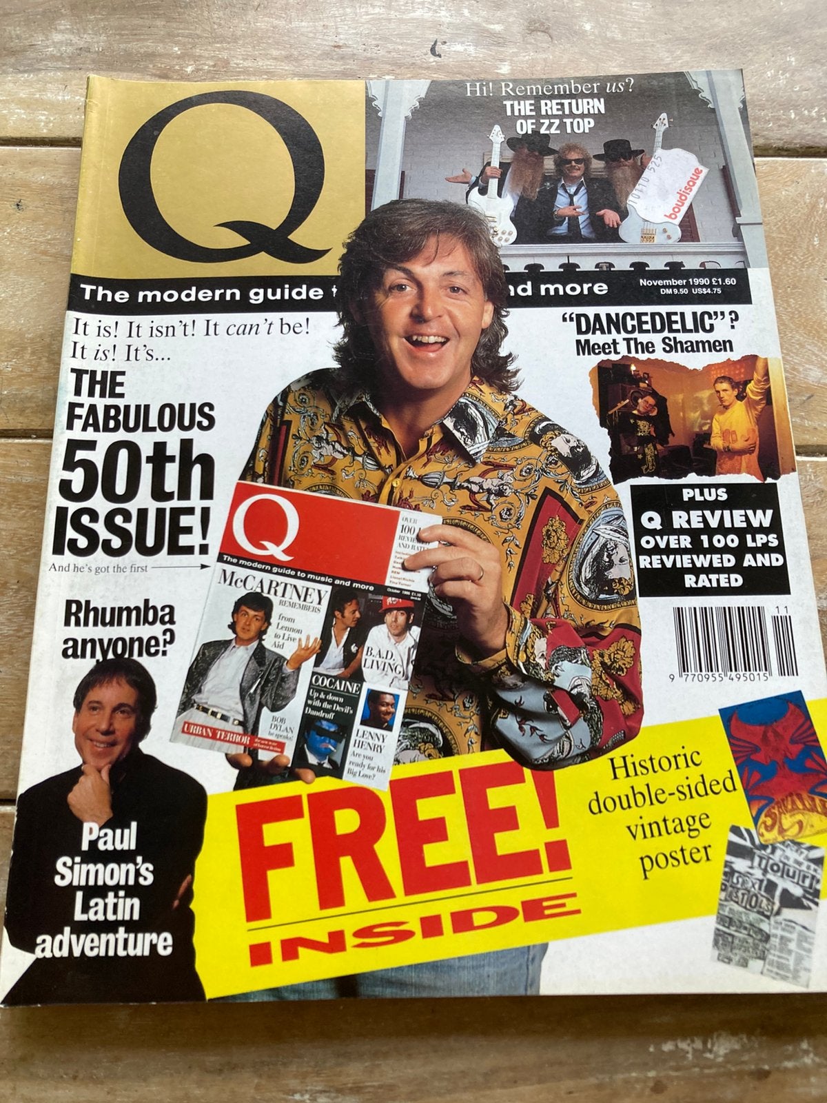 Q Magazine 1990 THE CURE Paul McCartney ZZ TOP Paul Simon, Ophalen of Verzenden, Gelezen, Muziek, Film of Tv